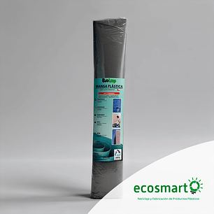 Manga Plastica Negra 4x50 mts, 200 mt2 100 micras