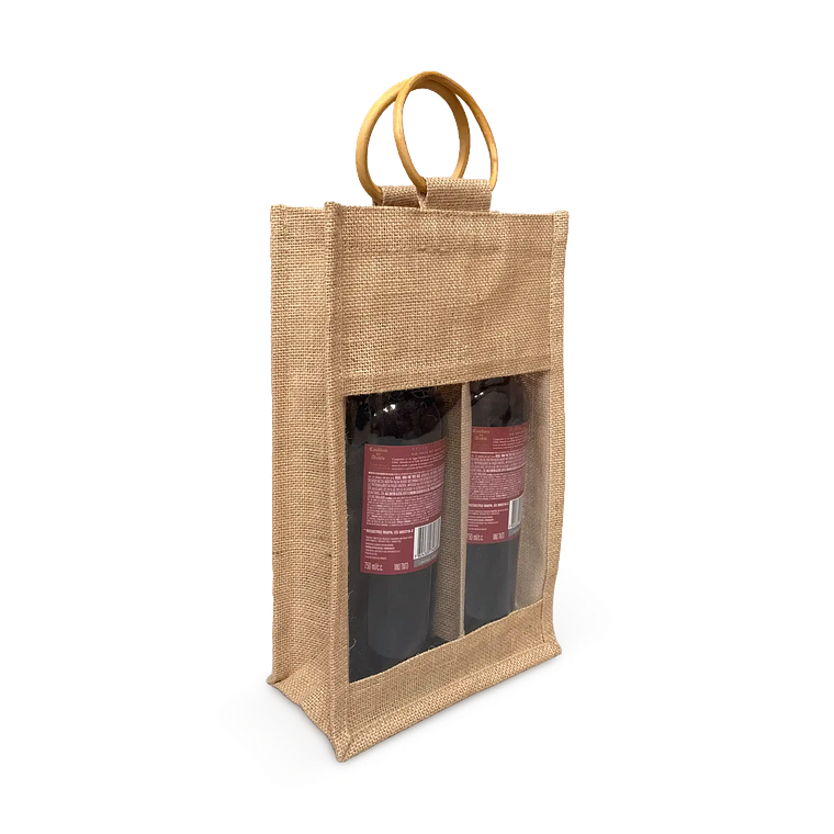 Bolsa de yute 2 botellas 1