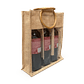 Bolsa de yute 3 botellas - Miniatura 1