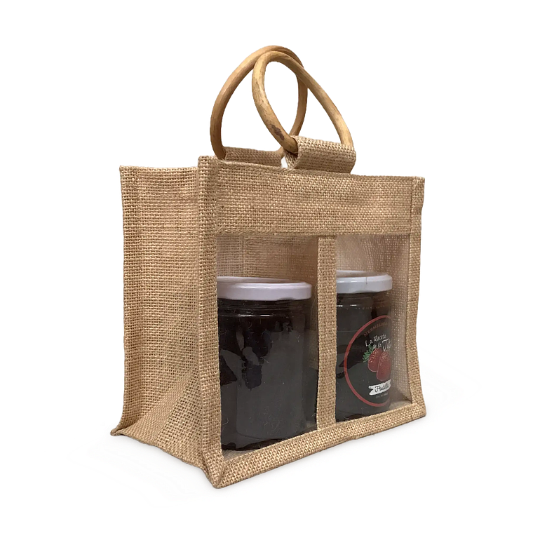 Bolsa de yute 2 frascos M 1