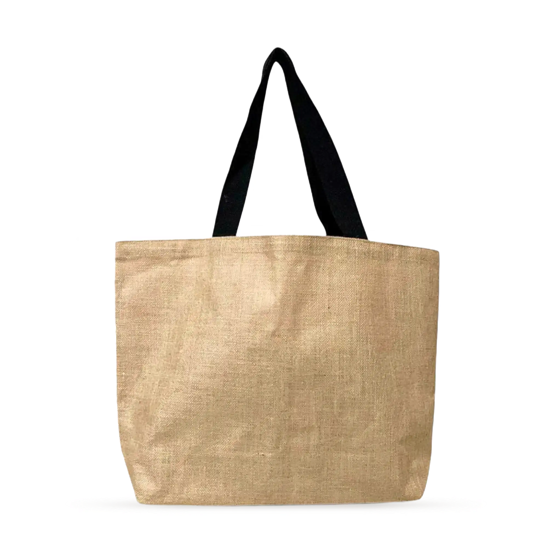 Bolsa de yute laminado 40 x 58 x 15 cm – Manilla Negra 1
