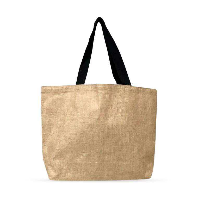 Bolsa de yute laminado 40 x 58 x 15 cm – Manilla Negra 1