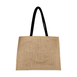 Bolsa de yute laminado 35 x 45 x 20 cm – Manilla Negra