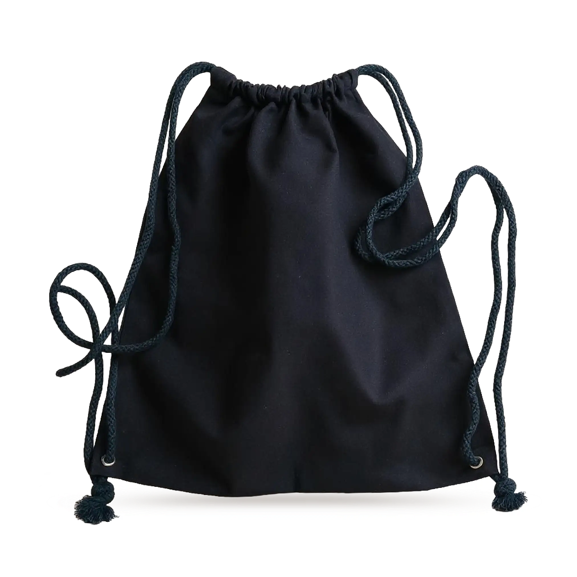Mochila morral de algodón 42 x 38 cm Negro 1