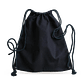 Mochila morral de algodón 42 x 38 cm Negro - Miniatura 1