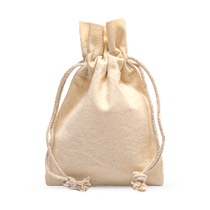 Saco de algodón 10 x 15 cm 6 onzas Natural