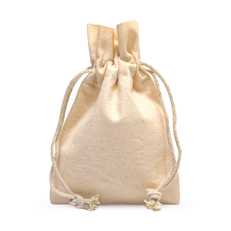 Saco de algodón 10 x 15 cm 6 onzas Natural 1