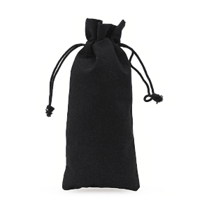 Saco de algodón 25 x 10 cm 6 onzas – Negro