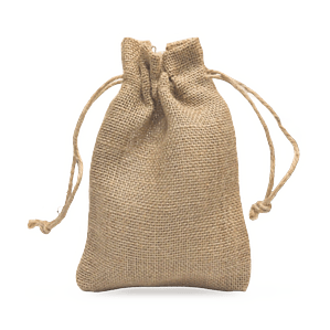 Saco de yute 14 x 19 cm