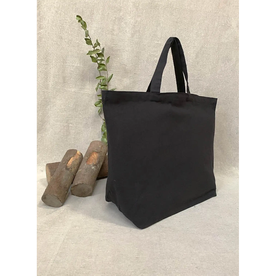 Bolsa de algodón 40 x 58 x 20 cm – Negro 2