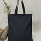Bolsa de algodón 42 x 38 cm – Negro - Miniatura 3