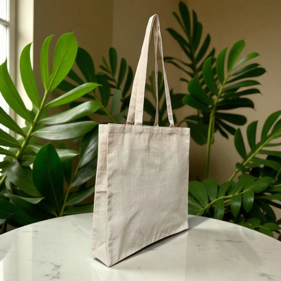 Bolsa de algodón 42 x 38 x 10 cm 2