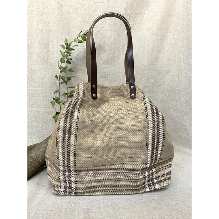 Bolsa de arpillera de yute 36 x 52 x 15 cm 4