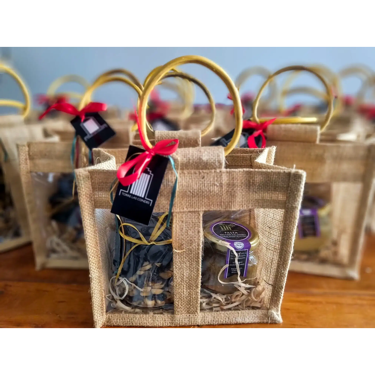 Bolsa de yute 2 frascos M 4