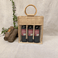 Bolsa de yute 3 botellas - Miniatura 2
