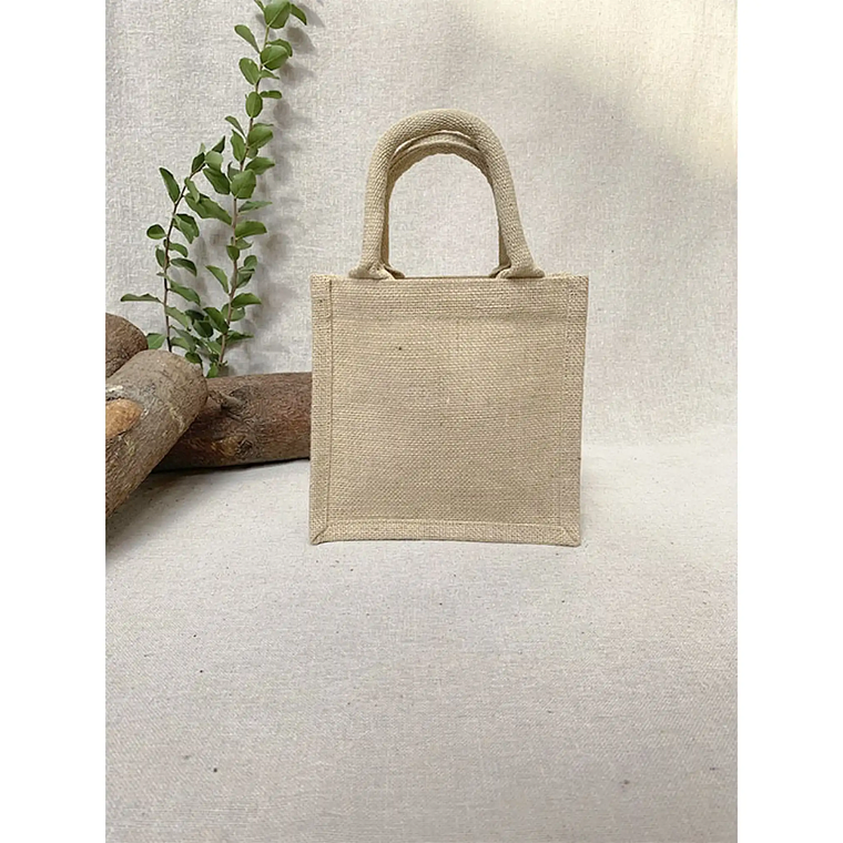 Bolsa de yute laminado 20 x 20 x 10 cm 4