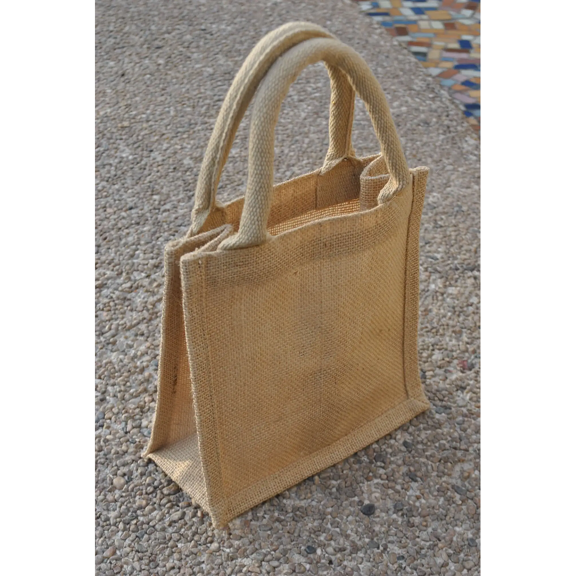 Bolsa de yute laminado 20 x 20 x 10 cm 3