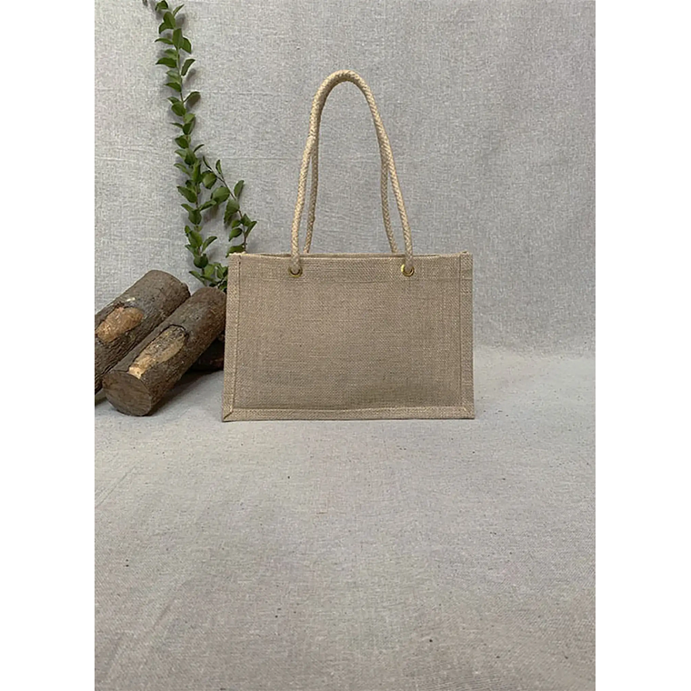 Bolsa de yute laminado 20 x 30 x 10 cm 3