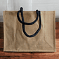 Bolsa de yute laminado 35 x 45 x 20 cm – Manilla Negra - Miniatura 4