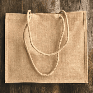 Bolsa de yute laminado 40 x 35 x 17 cm