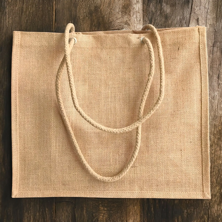 Bolsa de yute laminado 40 x 35 x 17 cm 2