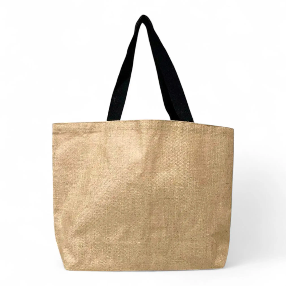 Bolsa de yute laminado 40 x 58 x 15 cm – Manilla Negra 5