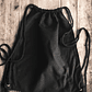 Mochila morral de algodón 42 x 38 cm Negro - Miniatura 2