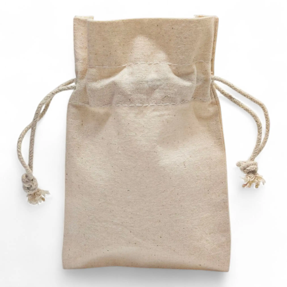 Saco de algodón 10 x 15 cm 6 onzas Natural 2