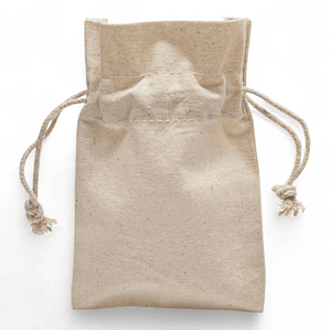 Saco de algodón 10 x 15 cm 6 onzas Natural