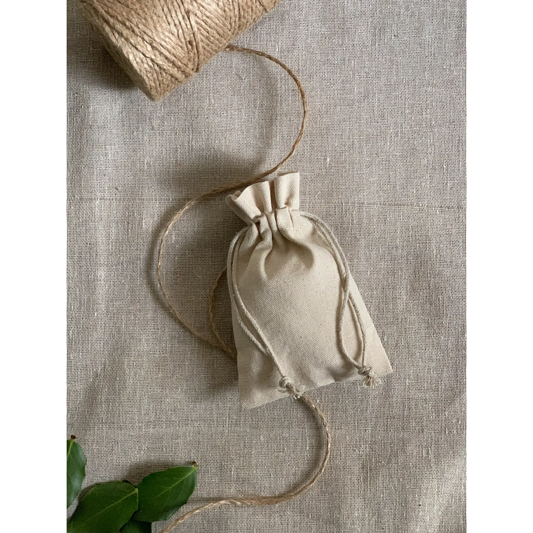 Saco de algodón 10 x 15 cm 6 onzas Natural 3