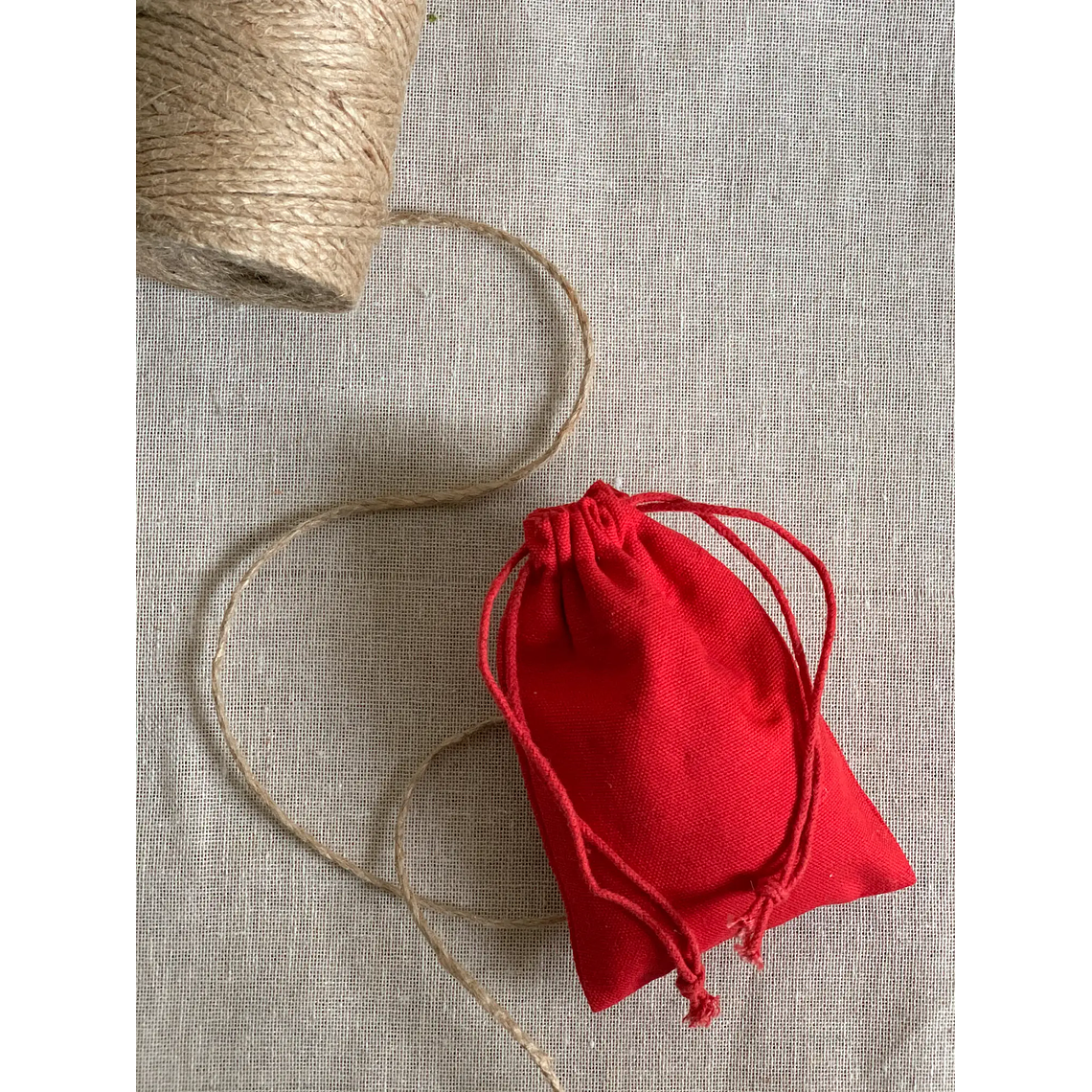 Saco de algodón 10 x 15 cm en colores 10