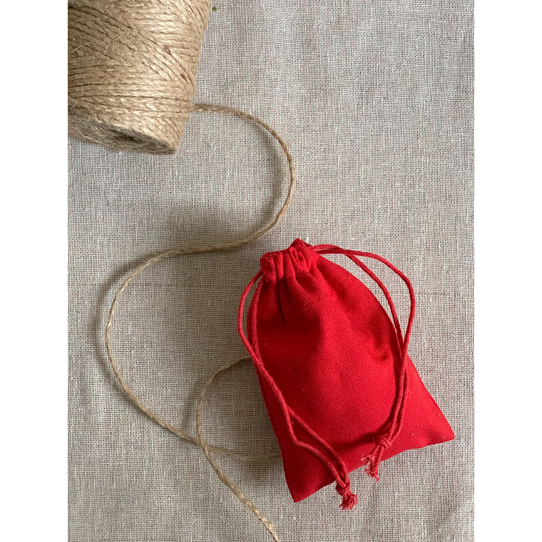 Saco de algodón 10 x 15 cm en colores 10