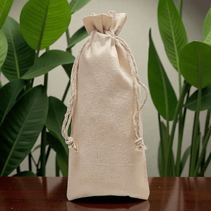 Saco de algodón 25 x 10 cm 6 onzas – Natural