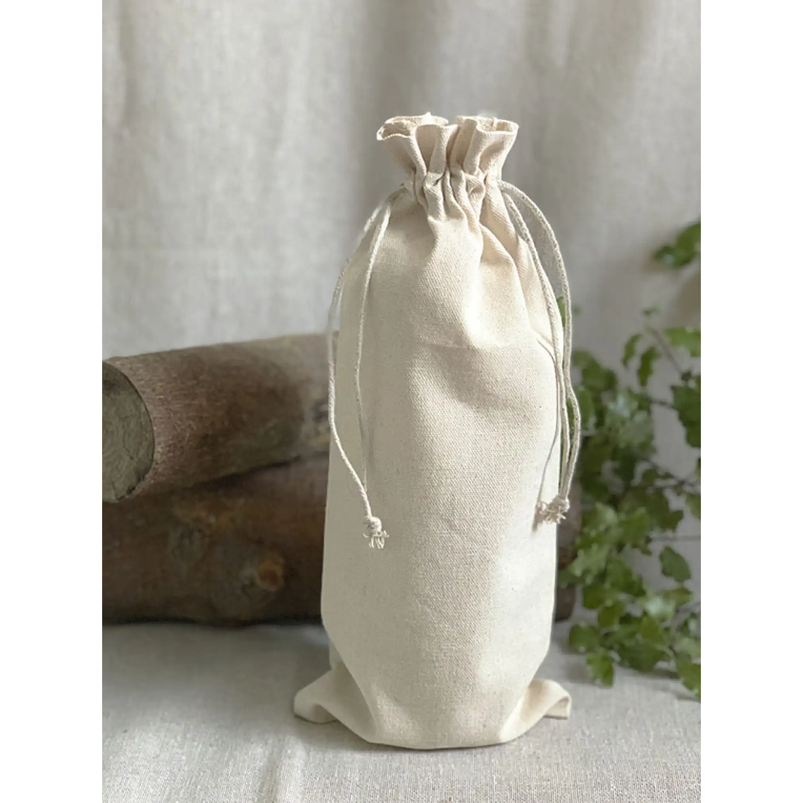 Saco de algodón 33 x 15 cm 6 onzas – Natural 2