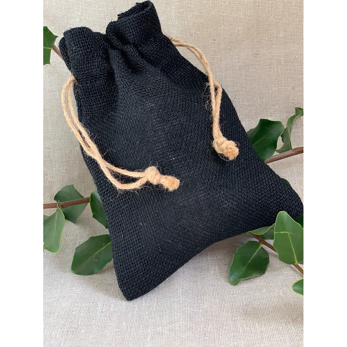 Saco de yute 14 x 19 cm en colores 5