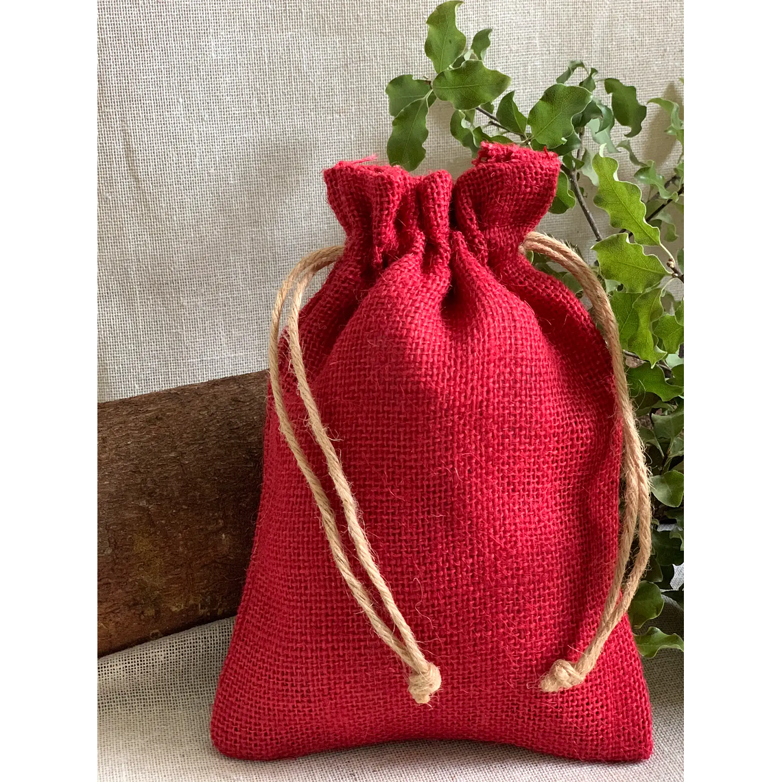 Saco de yute 14 x 19 cm en colores 7