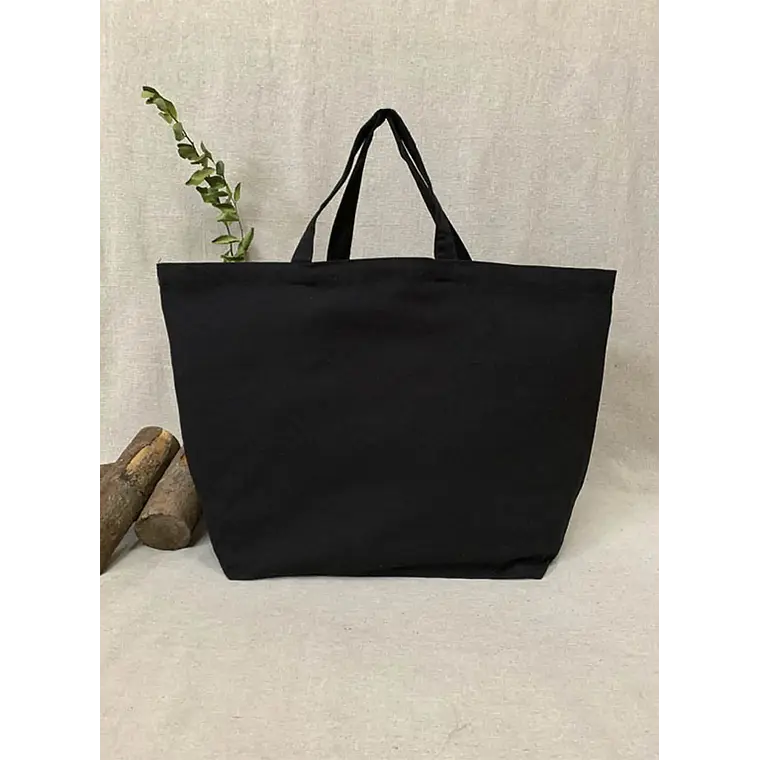 Bolsa de algodón 40 x 58 x 20 cm – Negro – Pack de 25 unidades 3