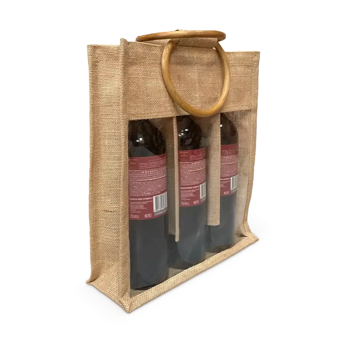 Bolsa de yute 3 botellas – Pack de 25 unidades 1