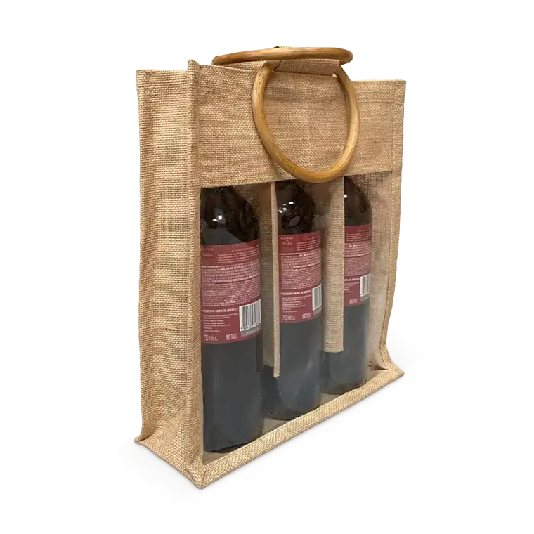 Bolsa de yute 3 botellas – Pack de 25 unidades 1