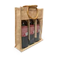 Bolsa de yute 3 botellas – Pack de 25 unidades - Miniatura 1