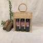 Bolsa de yute 3 botellas – Pack de 25 unidades - Miniatura 2