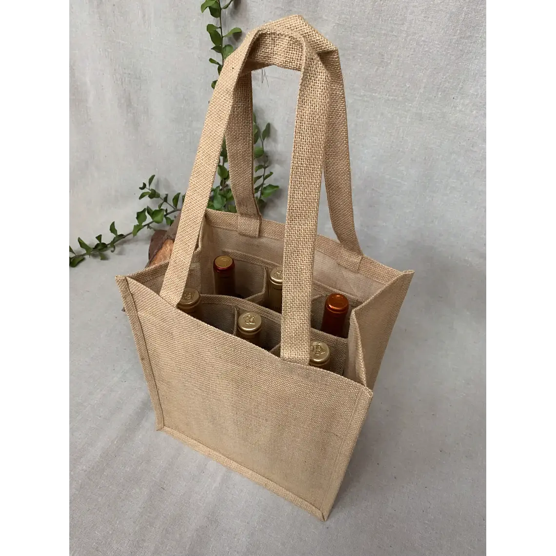 Bolsa de yute 6 botellas – Pack de 25 unidades 4