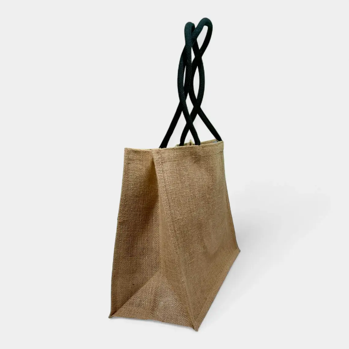 Bolsa de yute laminado 35 x 45 x 20 cm – Manilla Negra – Pack de 25 unidades 3
