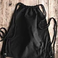 Mochila morral de algodón 42 x 38 cm Negro – Pack de 25 unidades - Miniatura 2