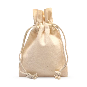 Saco de algodón 10 x 15 cm 6 onzas Natural – Pack de 25 unidades