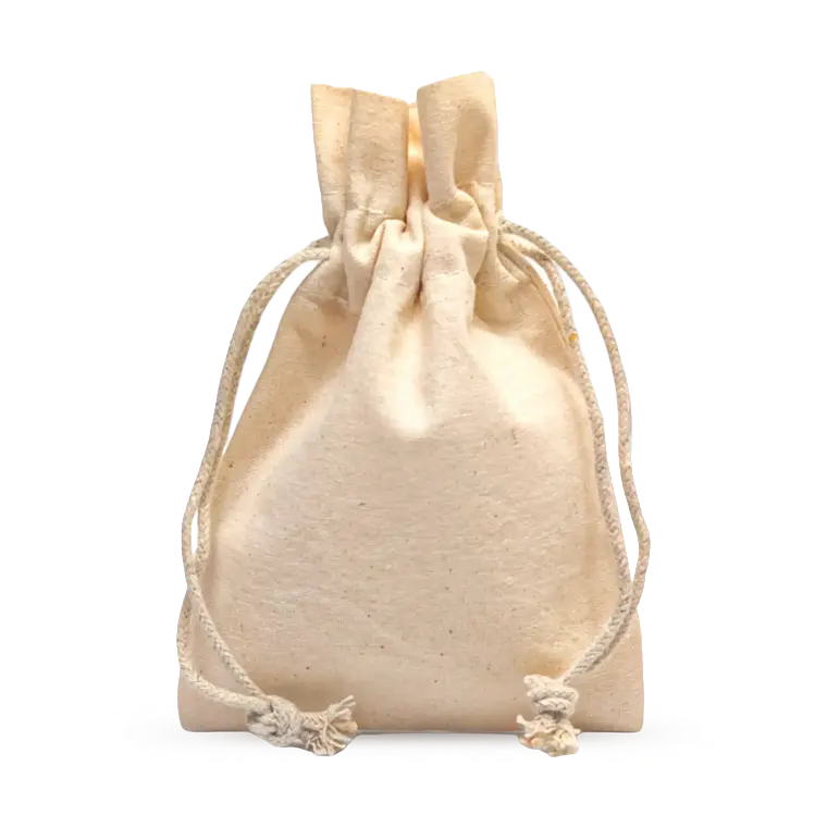 Saco de algodón 10 x 15 cm 6 onzas Natural – Pack de 25 unidades 1