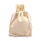 Saco de algodón 10 x 15 cm 6 onzas Natural – Pack de 25 unidades - Miniatura 1