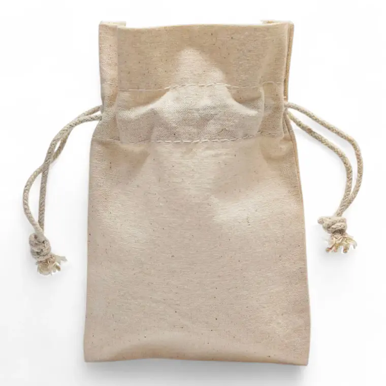 Saco de algodón 10 x 15 cm 6 onzas Natural – Pack de 25 unidades 2