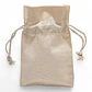 Saco de algodón 10 x 15 cm 6 onzas Natural – Pack de 25 unidades - Miniatura 2