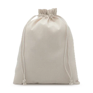 Saco de algodón 30 x 40 cm 6 onzas – Natural – Pack de 25 unidades